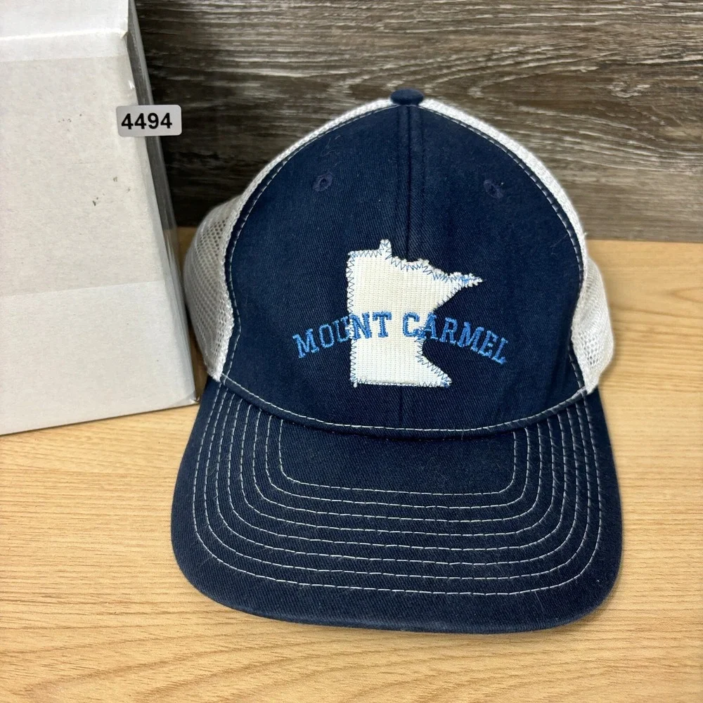 Mount Carmel Hat Cap‎ Snapback Blue Minnesota One Size Adjustable
